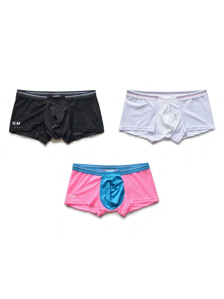 3 Pack Men's Nylon Mesh Breathable Quick-Dry Trunks