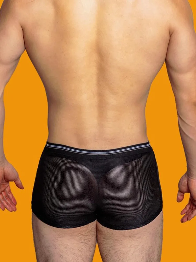 3 Pack Men's Nylon Mesh Breathable Quick-Dry Trunks
