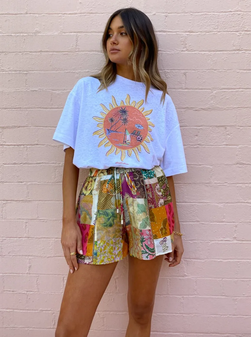 Alemais Sunset Tee in White