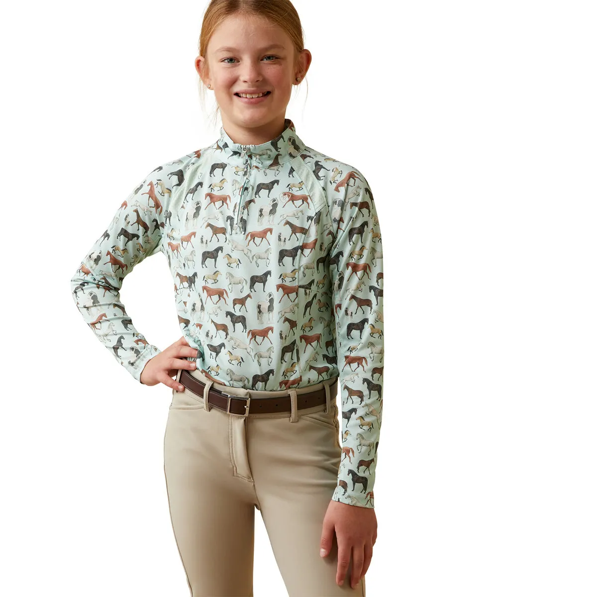 Ariat Youth Sunstopper 2.0 1/4 Zip Baselayer - Sale