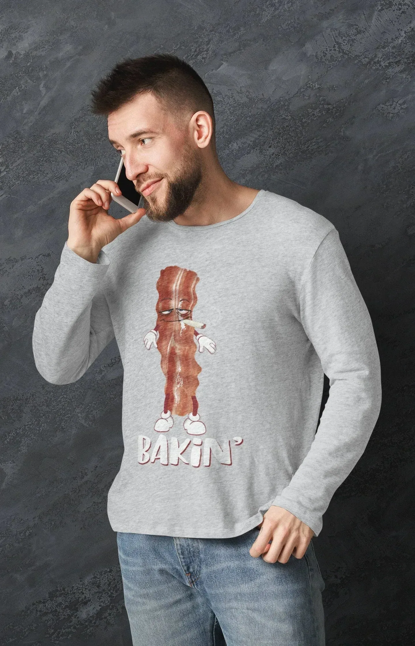 Bakin Funny Bacon Lover Stoner Shirt