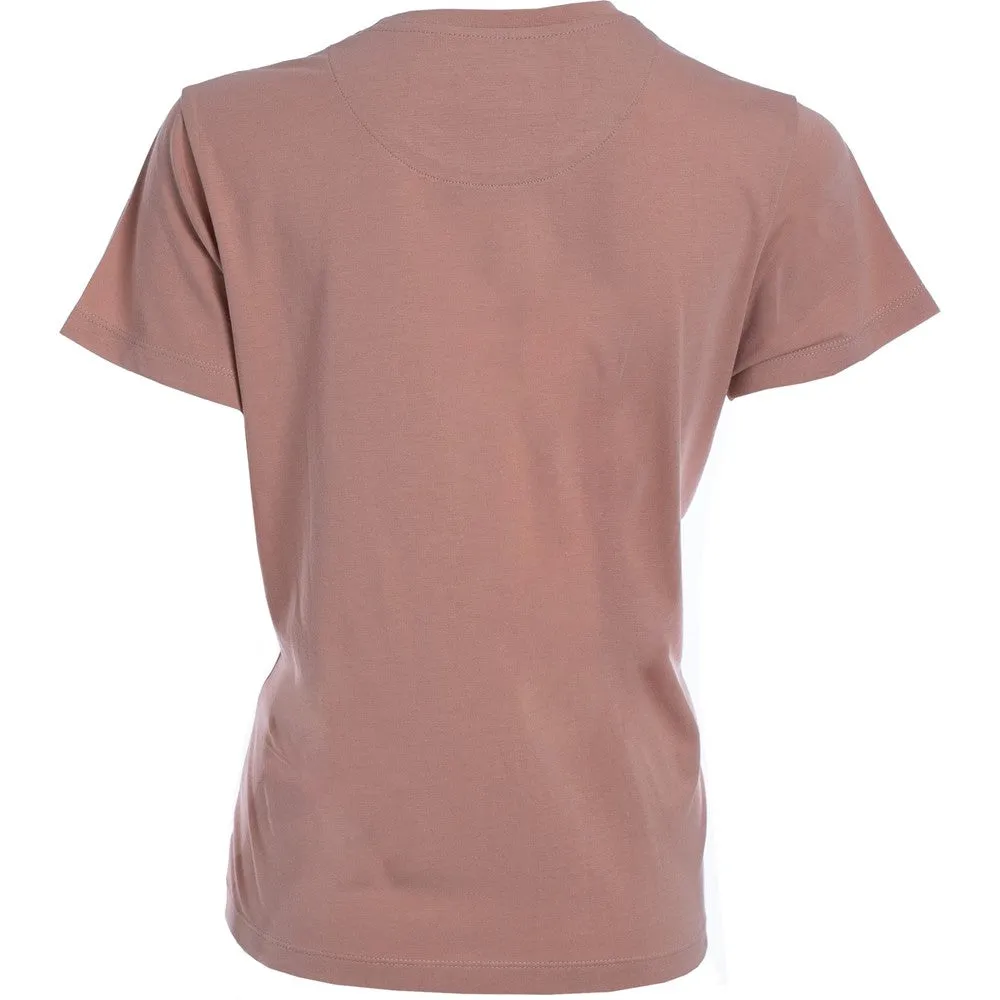 Blush Retro Scripts Ladies T-Shirt