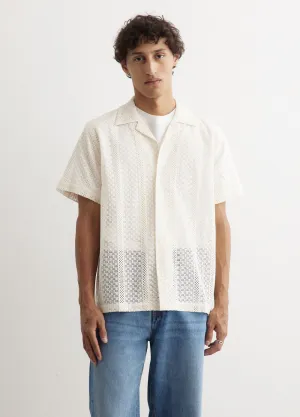 Canty Cotton Lace Short Sleeve Shirt