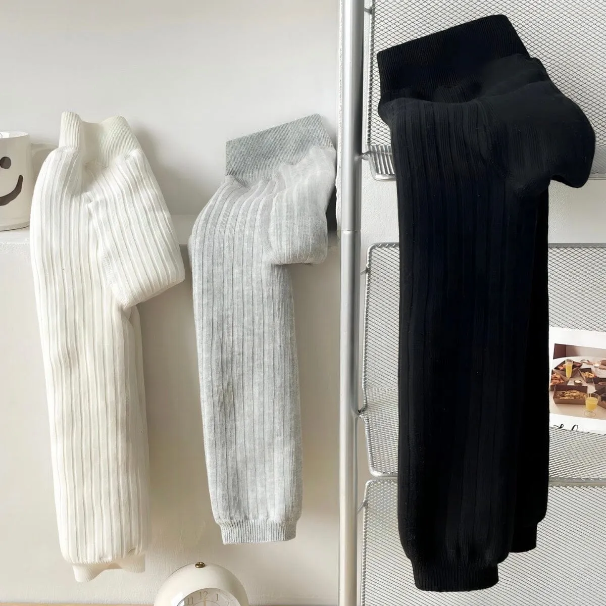 Cloud Plush Vertical Striped Leggings