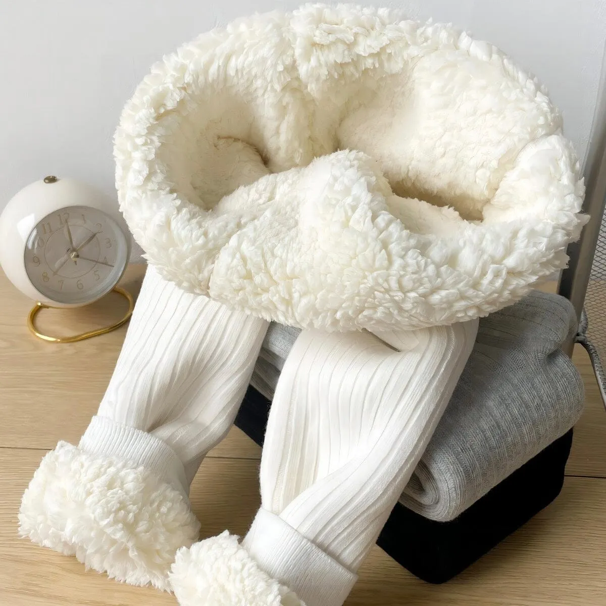 Cloud Plush Vertical Striped Leggings