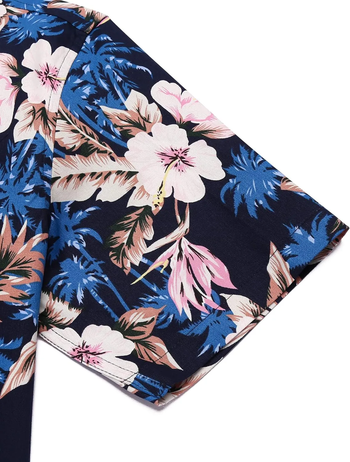 COOFANDY Mens Hawaiian Tropical Shirt Short Sleeve Casual Button Down Floral Summer Beach Shirts with Pocket