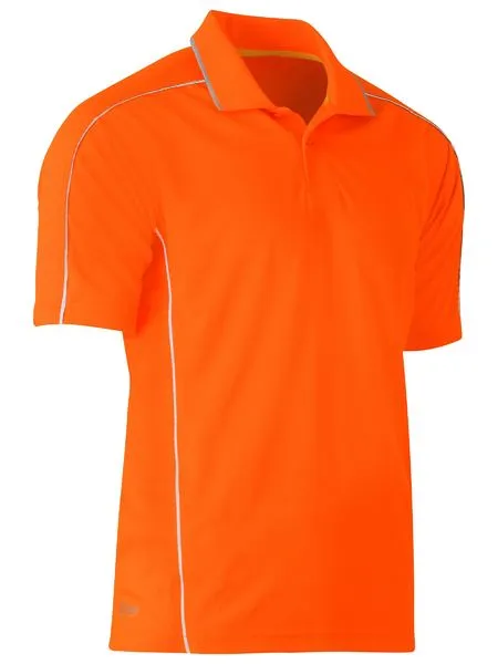 Cool Mesh Polo With Reflective Piping - BK1425