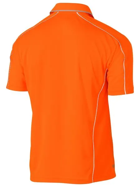 Cool Mesh Polo With Reflective Piping - BK1425