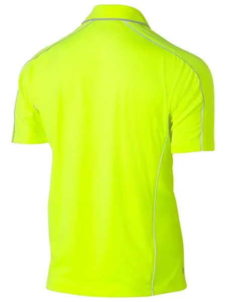 Cool Mesh Polo With Reflective Piping - BK1425