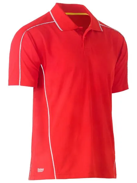 Cool Mesh Polo With Reflective Piping - BK1425
