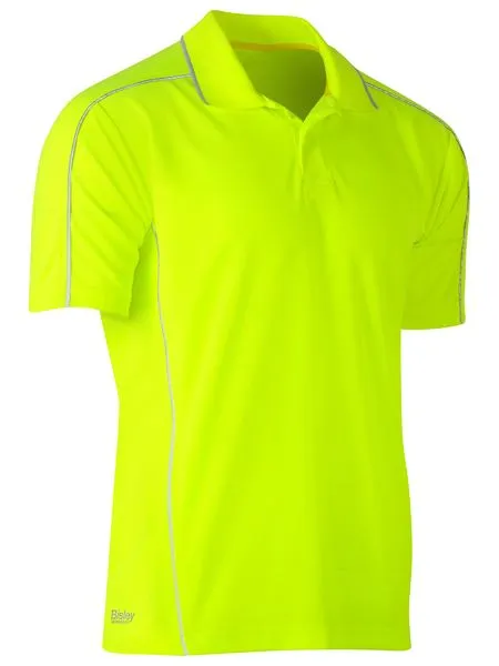 Cool Mesh Polo With Reflective Piping - BK1425