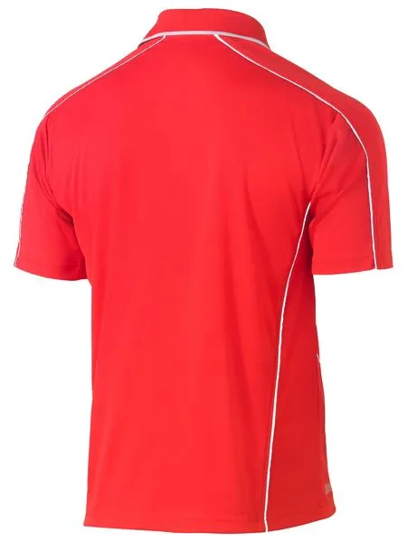 Cool Mesh Polo With Reflective Piping - BK1425