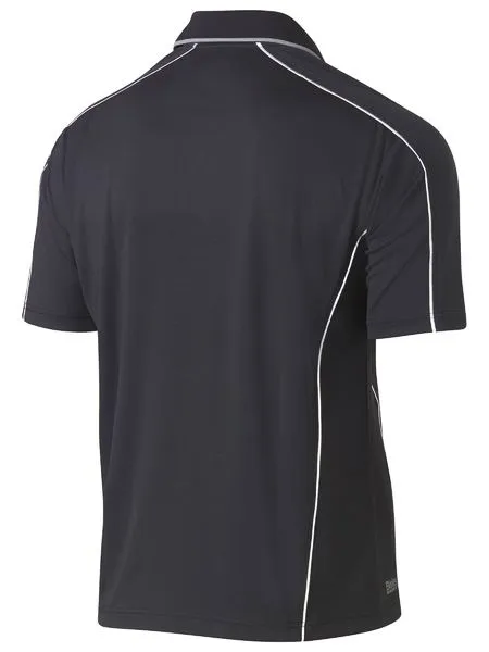 Cool Mesh Polo With Reflective Piping - BK1425