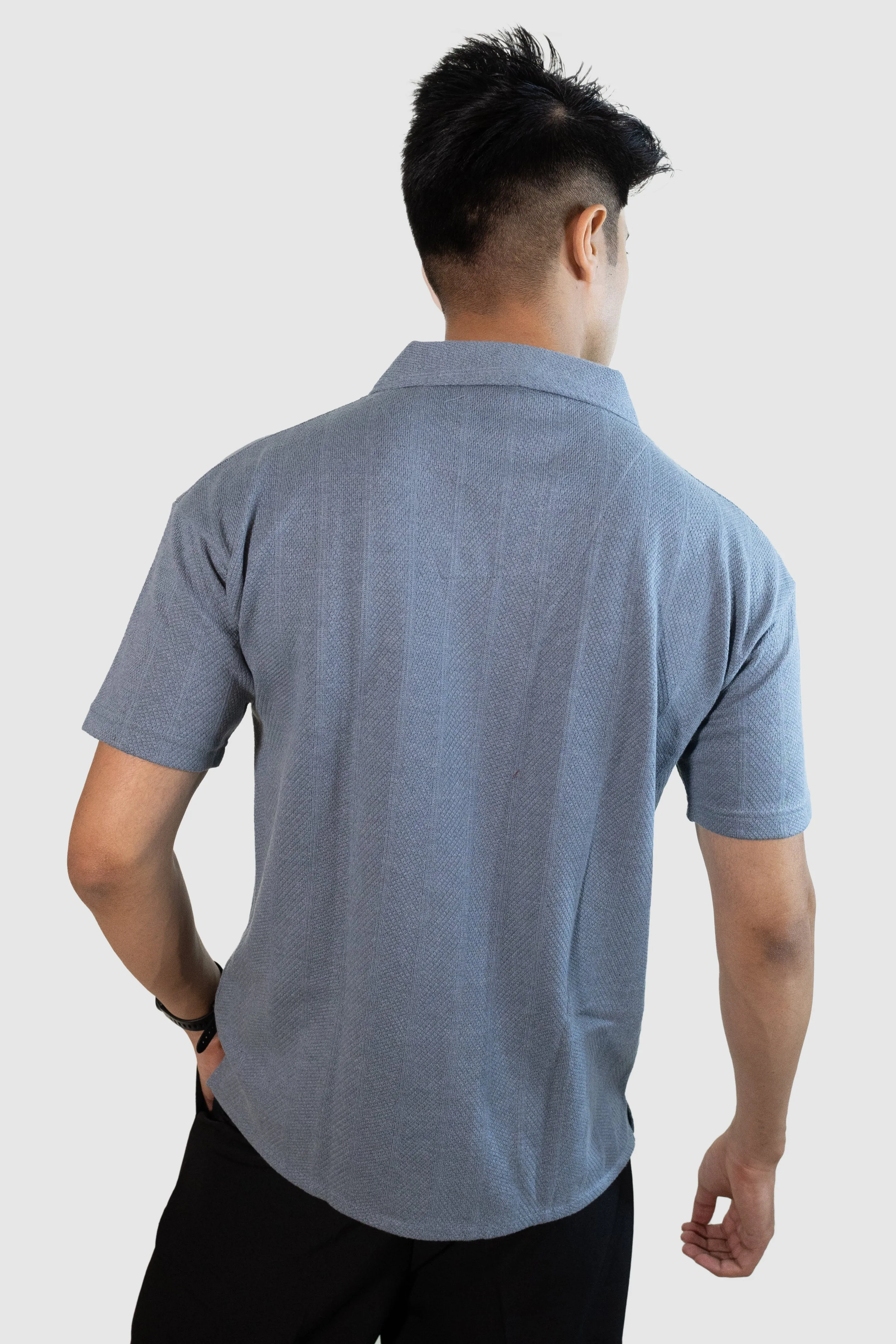 Cuban Stripe Shirt - Sky Blue