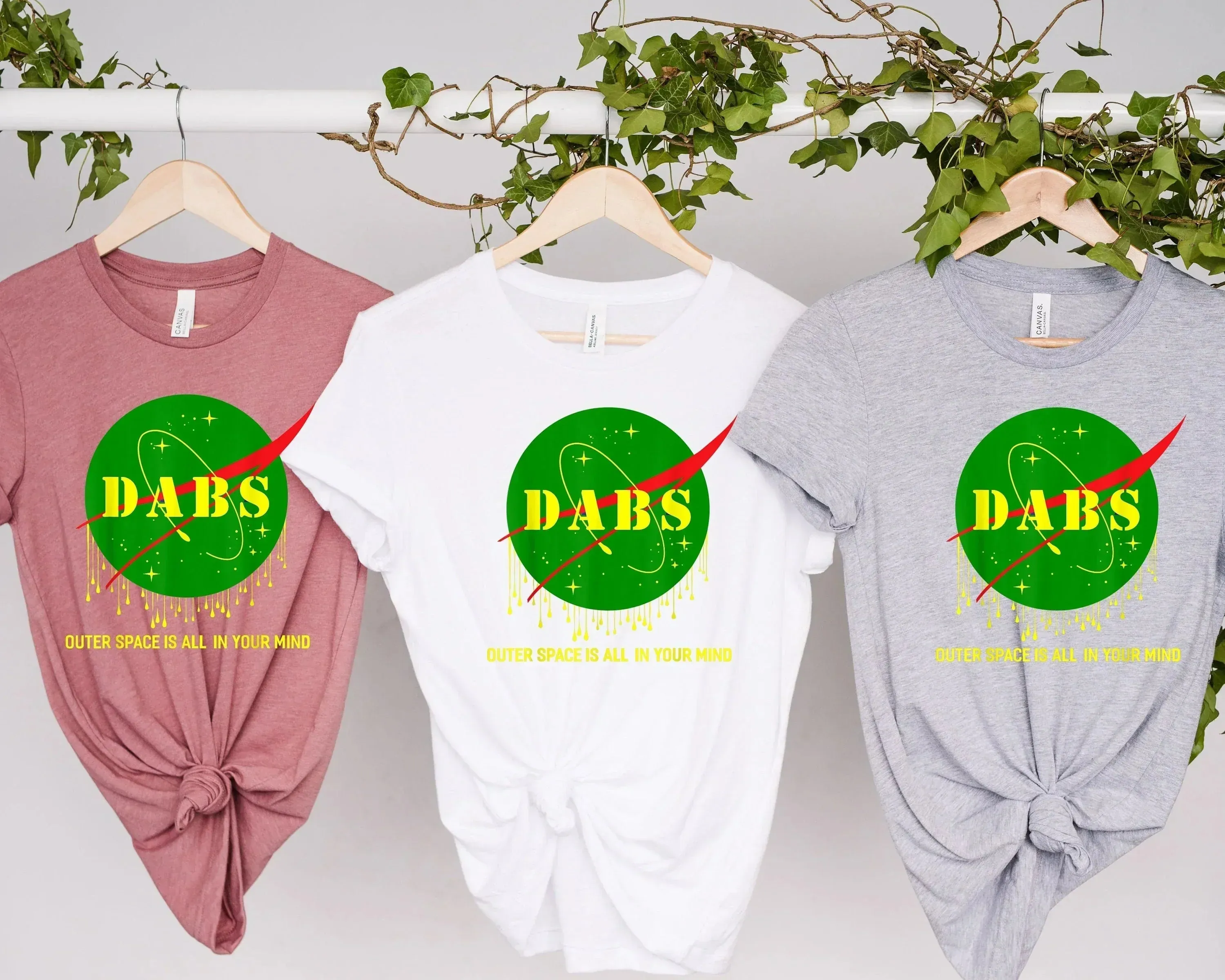 Dabs Outer Space is All In Your Head, Funny Stoner Shirt