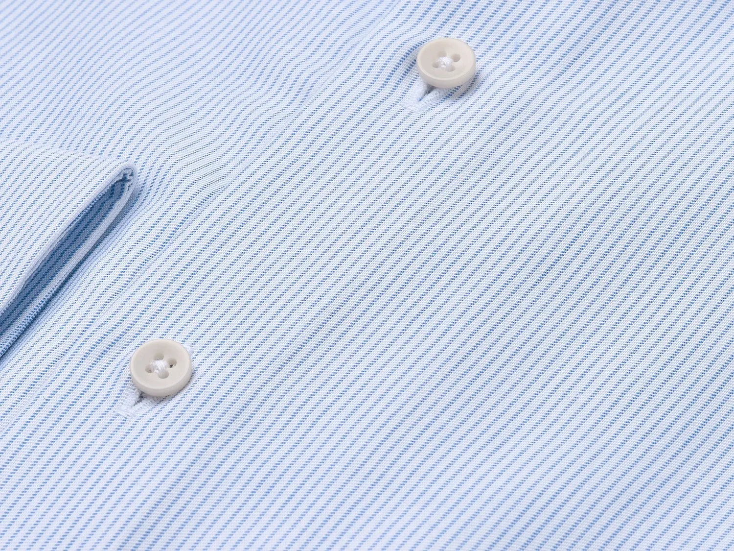 Dress Shirt Slim Fit Stripes Blue/White