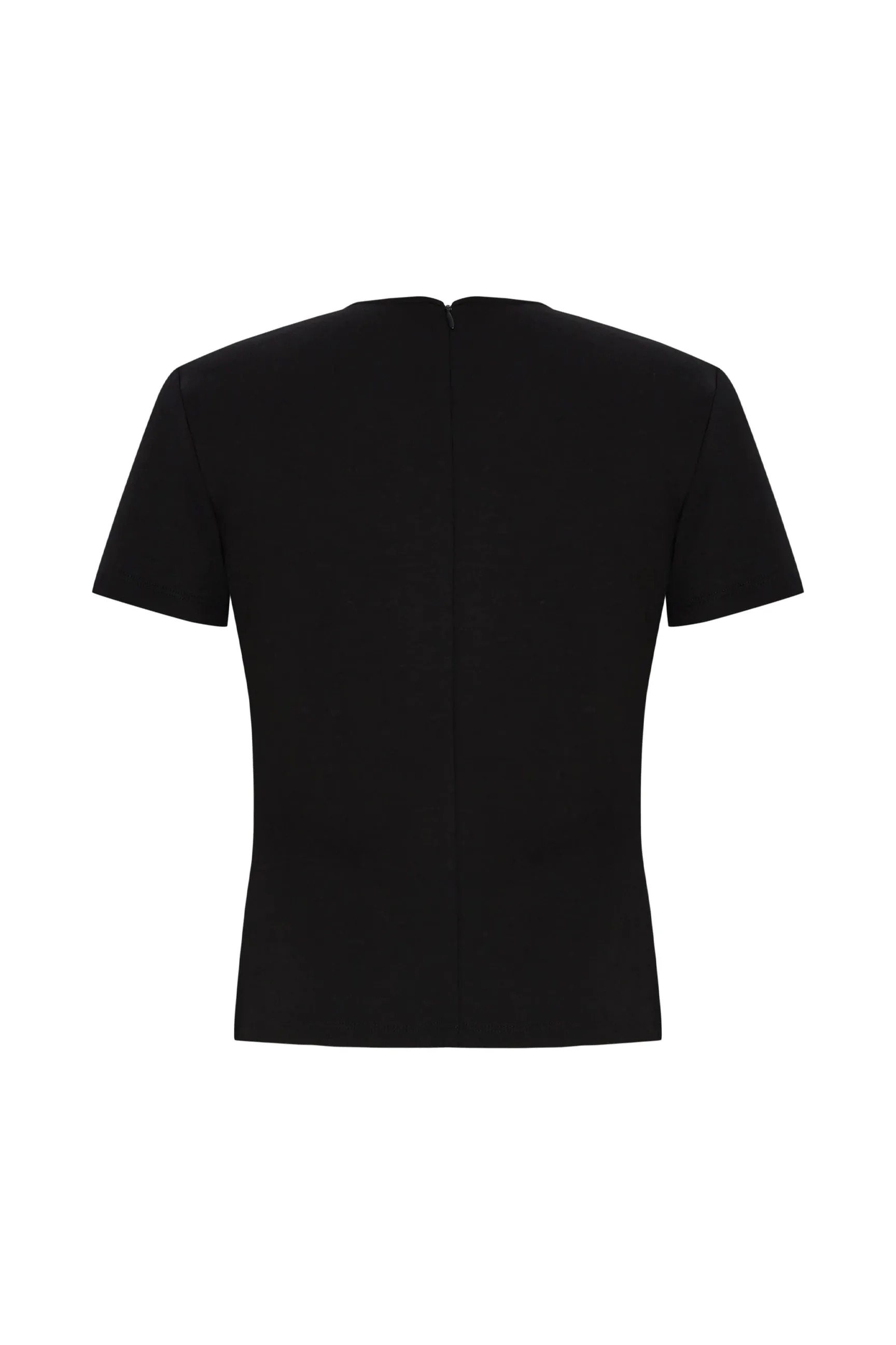 Exquise Abril T-Shirt With Beaded Embellished Neckline
