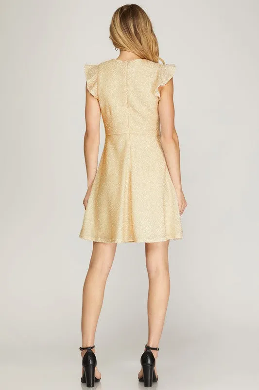 Golden Days Ruffle Dress