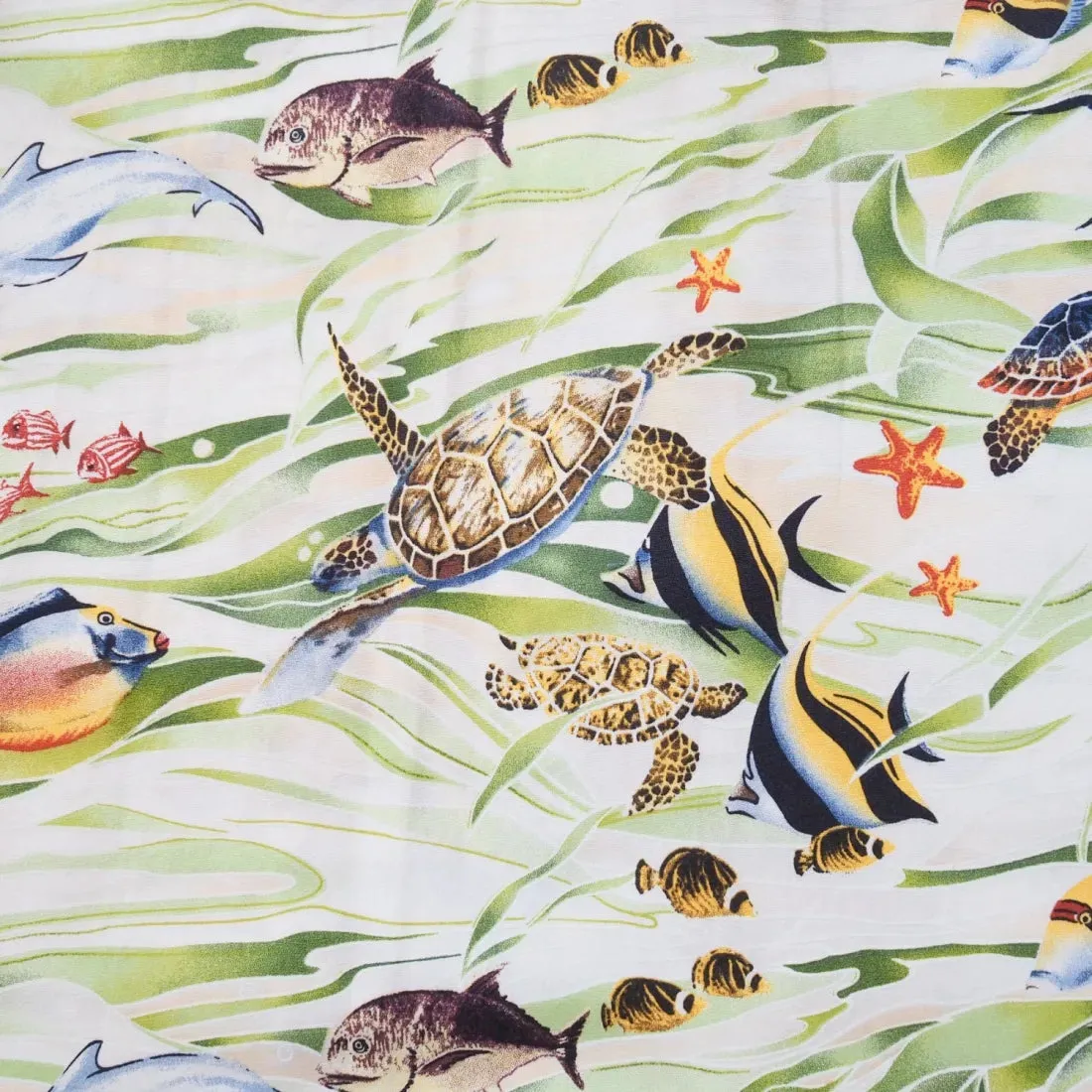 Hanauma Bay White Hawaiian Cotton Shirt