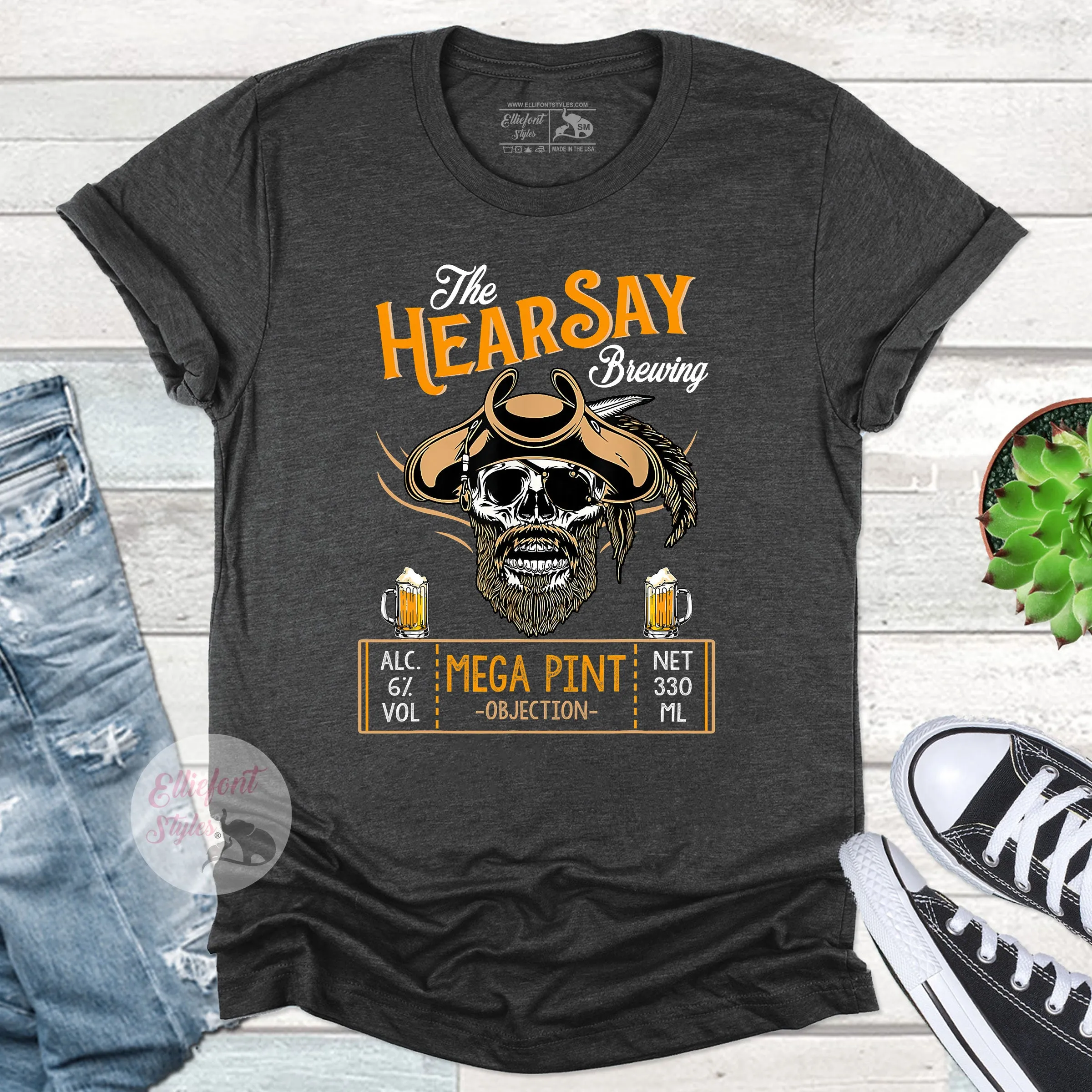Hearsay Brewing Pirate Mega Pint Shirt