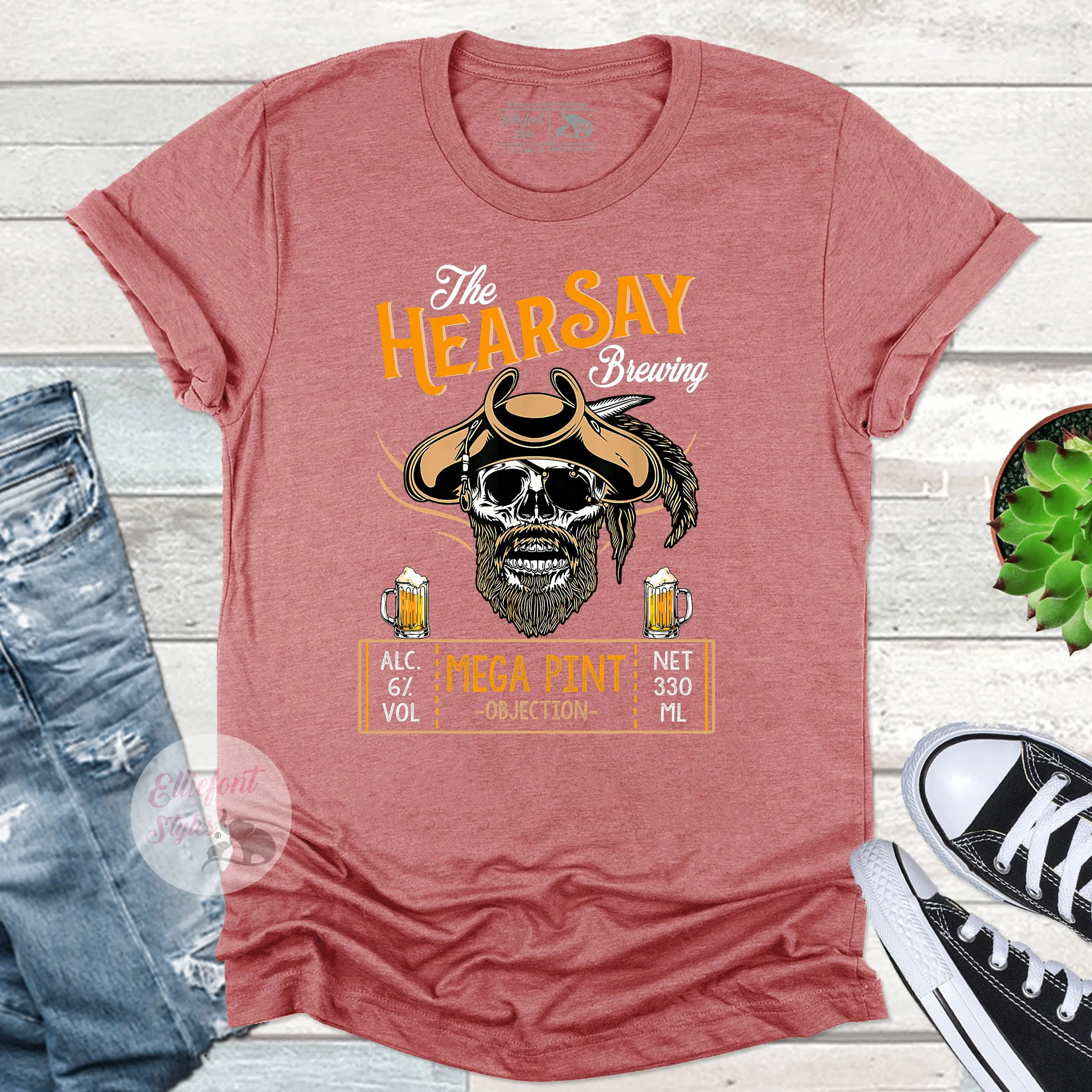 Hearsay Brewing Pirate Mega Pint Shirt