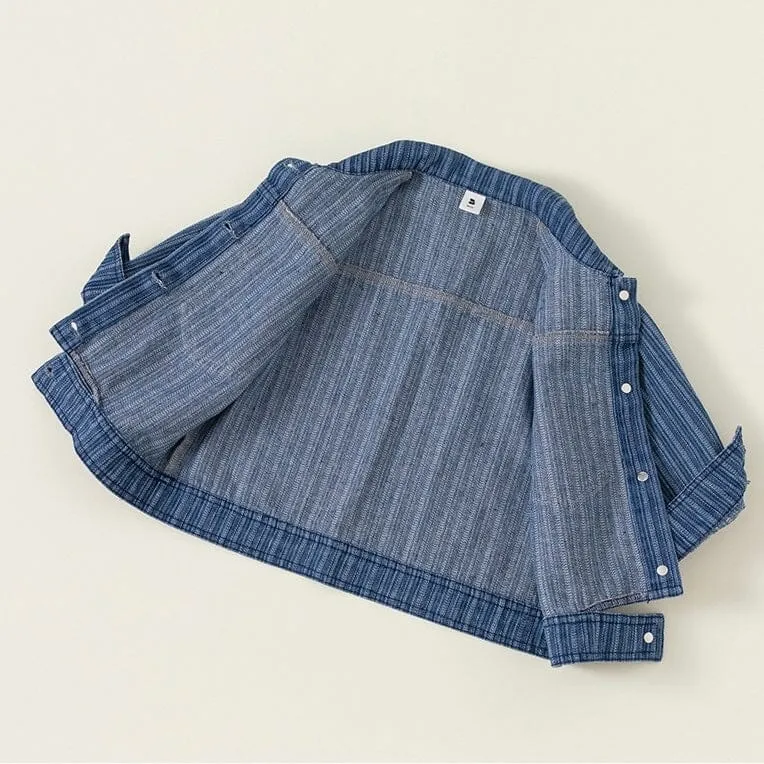 Hudson Vertical Stripe Denim Jacket