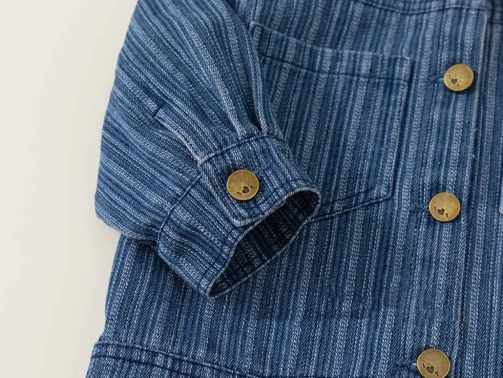 Hudson Vertical Stripe Denim Jacket