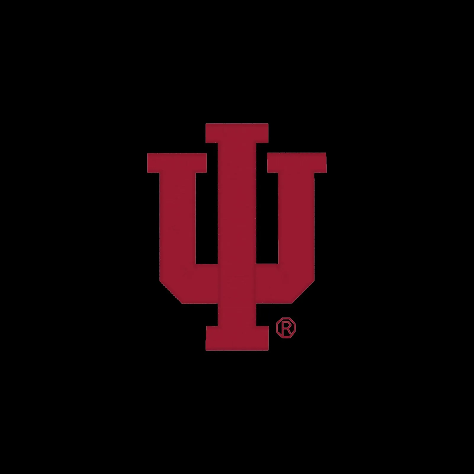 Indiana Hoosiers Primary Logo Women's Glam Polo - Blacktop