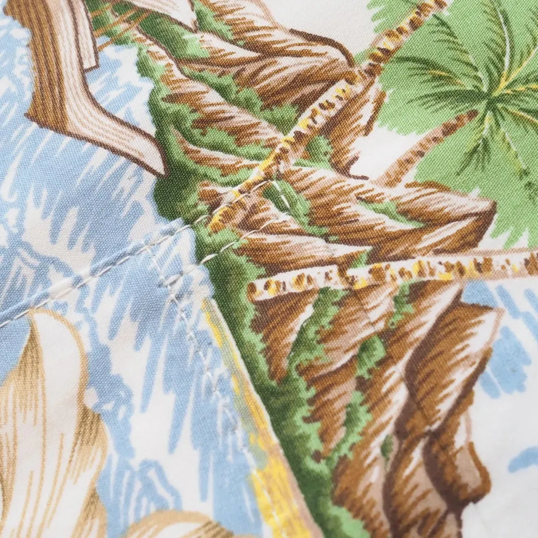 Island Voyage White Hawaiian Cotton Shirt