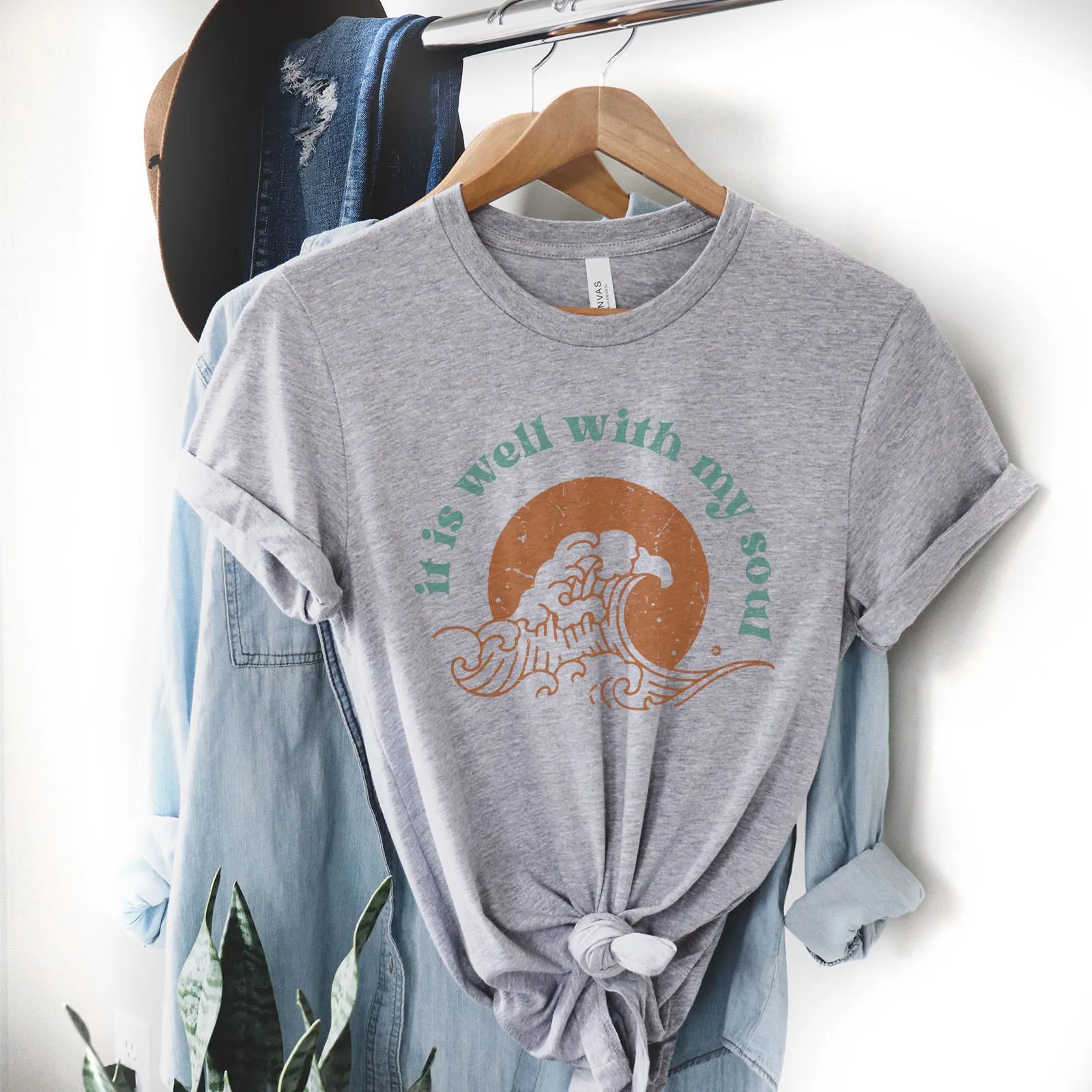 It Is Well With My Soul - Retro Waves Tee