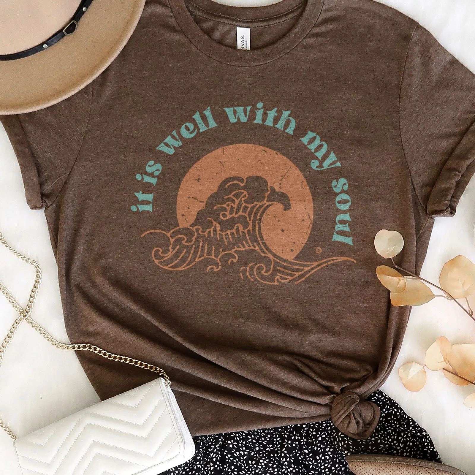 It Is Well With My Soul - Retro Waves Tee