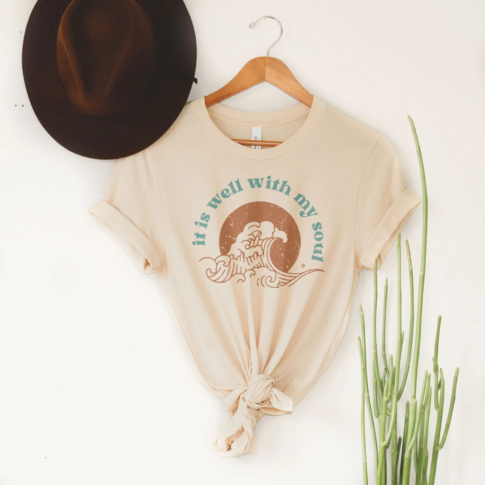 It Is Well With My Soul - Retro Waves Tee