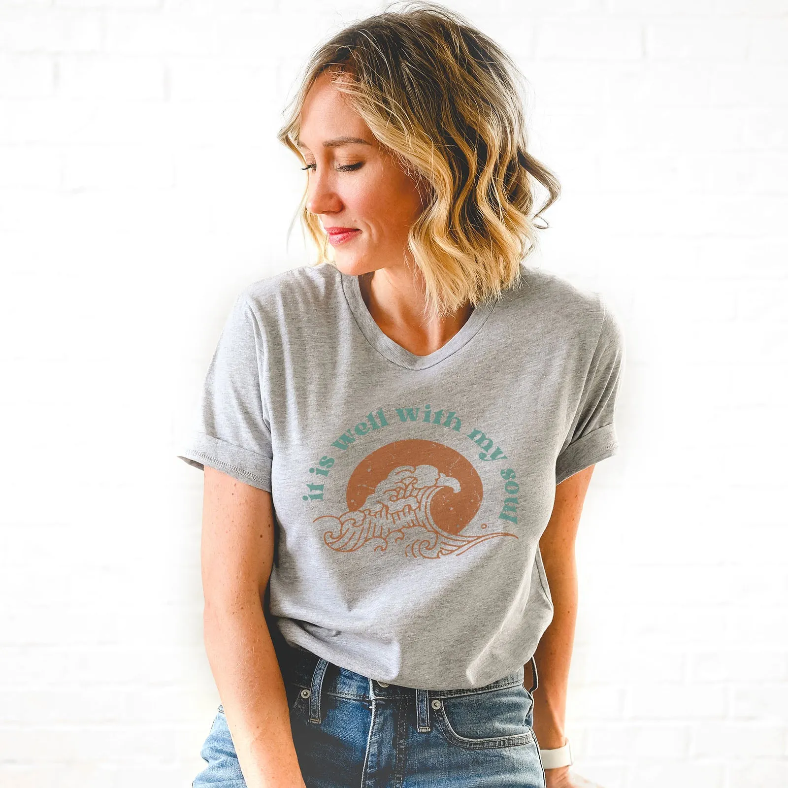 It Is Well With My Soul - Retro Waves Tee