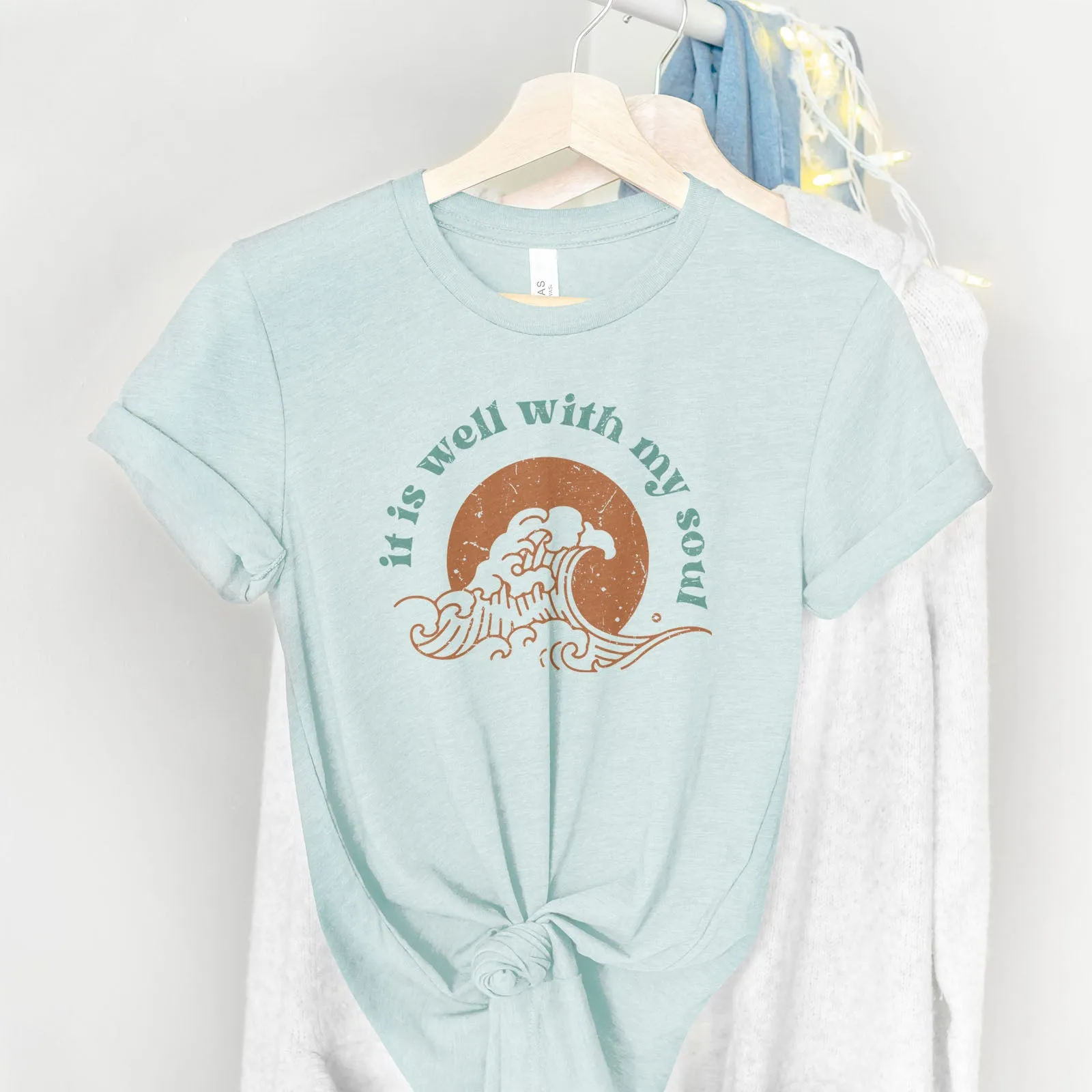 It Is Well With My Soul - Retro Waves Tee