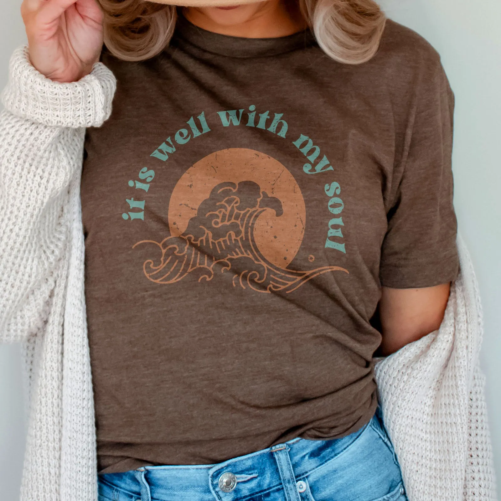 It Is Well With My Soul - Retro Waves Tee