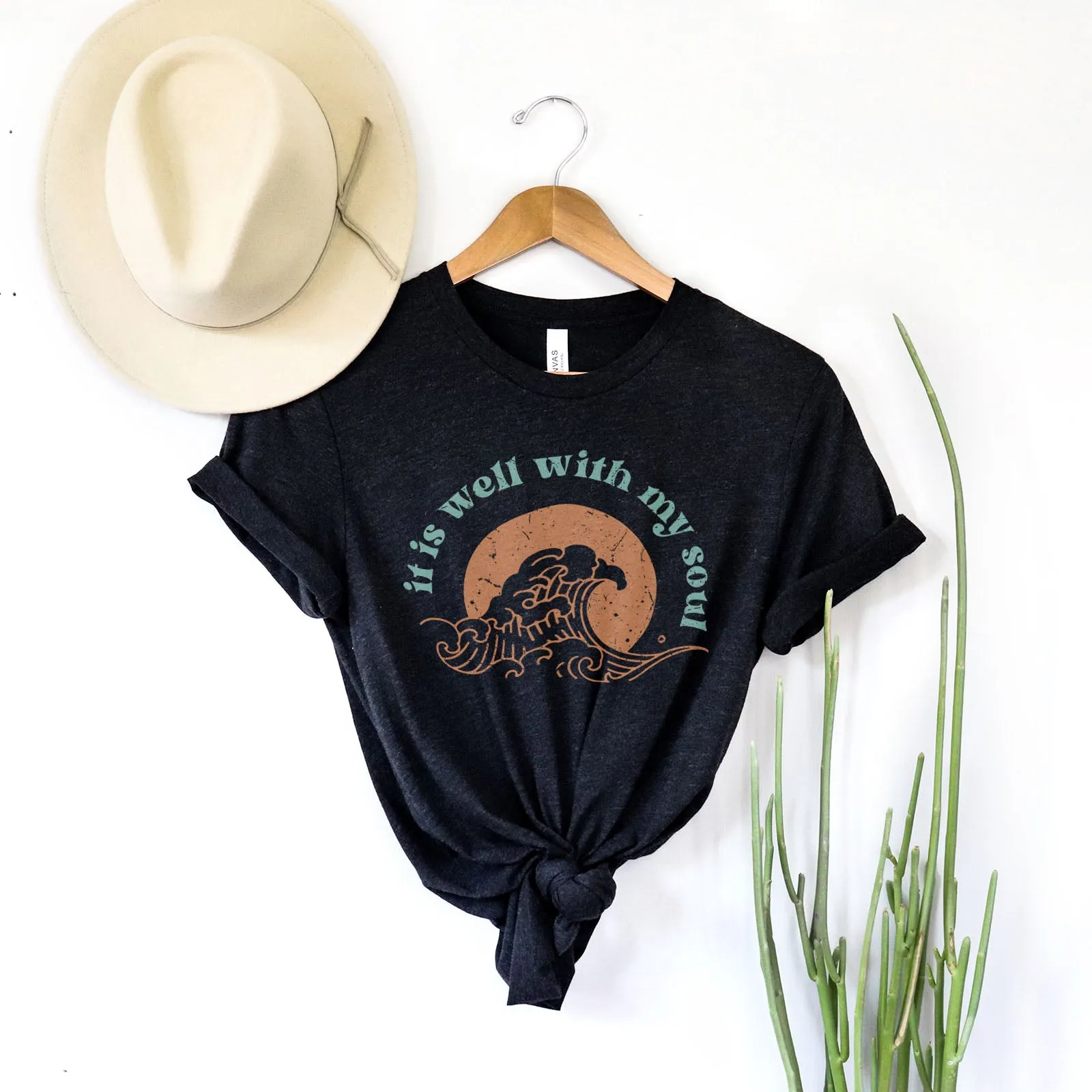 It Is Well With My Soul - Retro Waves Tee