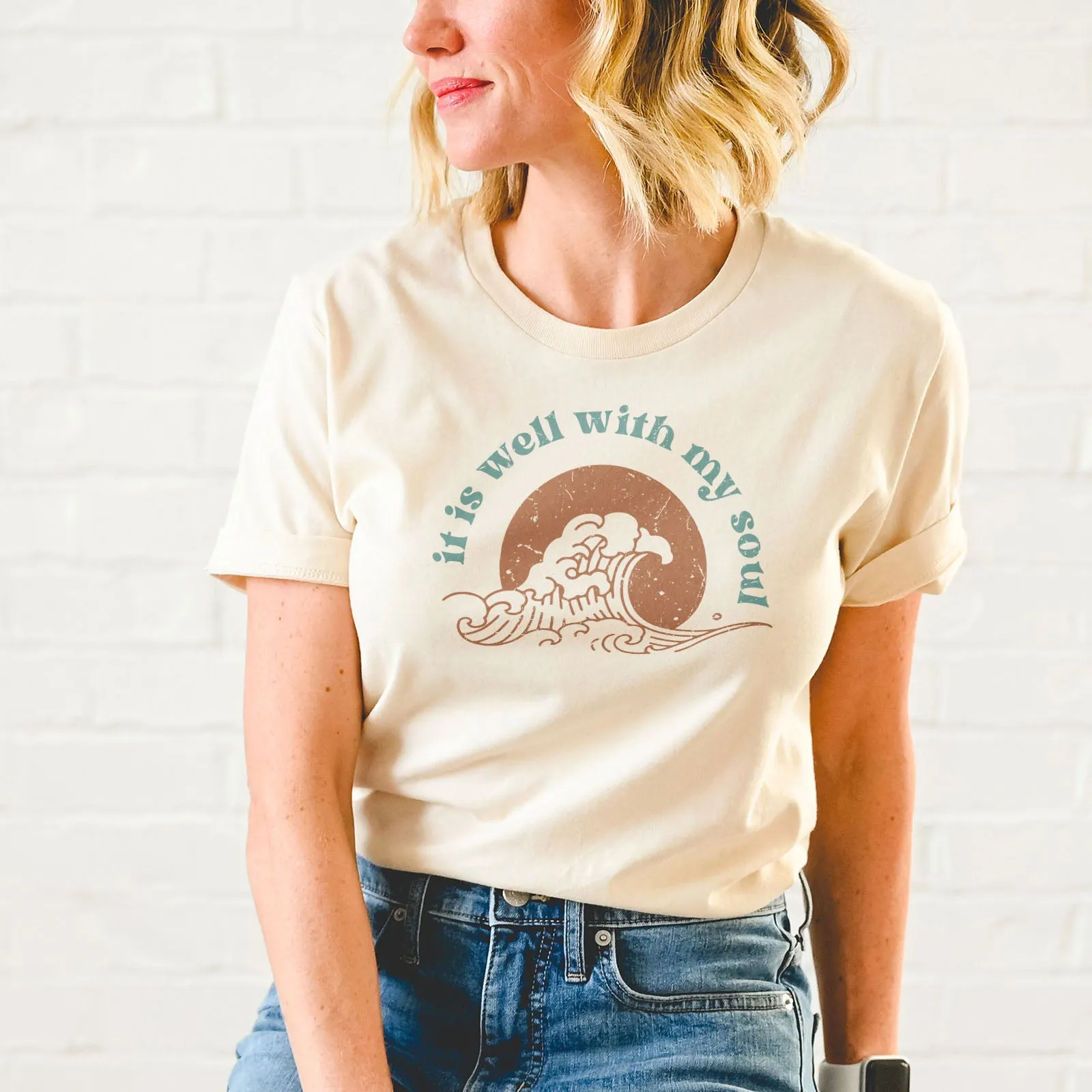 It Is Well With My Soul - Retro Waves Tee