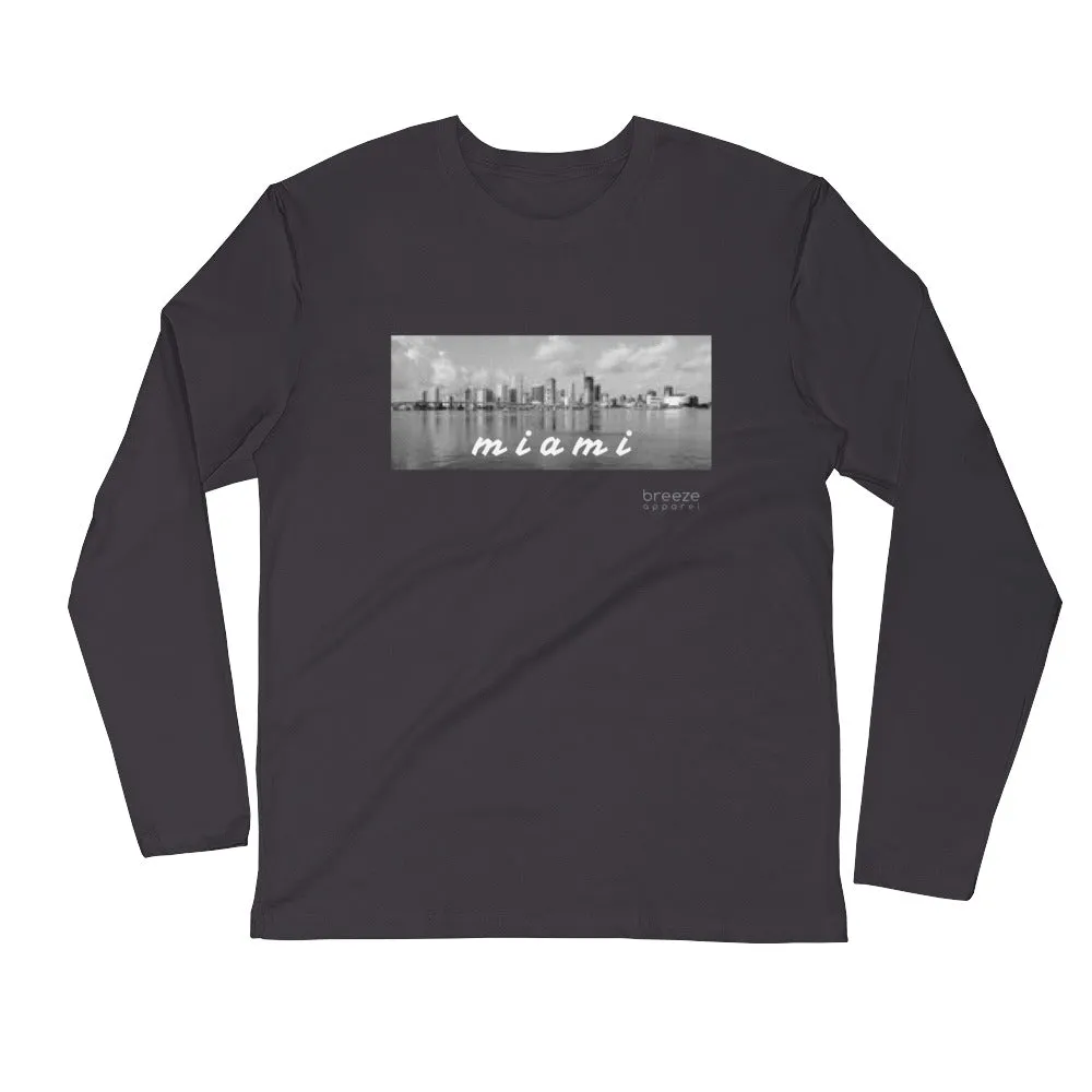 'Miami, Florida' unisex long-sleeved shirt (slim fit)