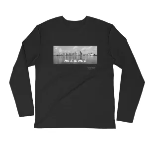 'Miami, Florida' unisex long-sleeved shirt (slim fit)