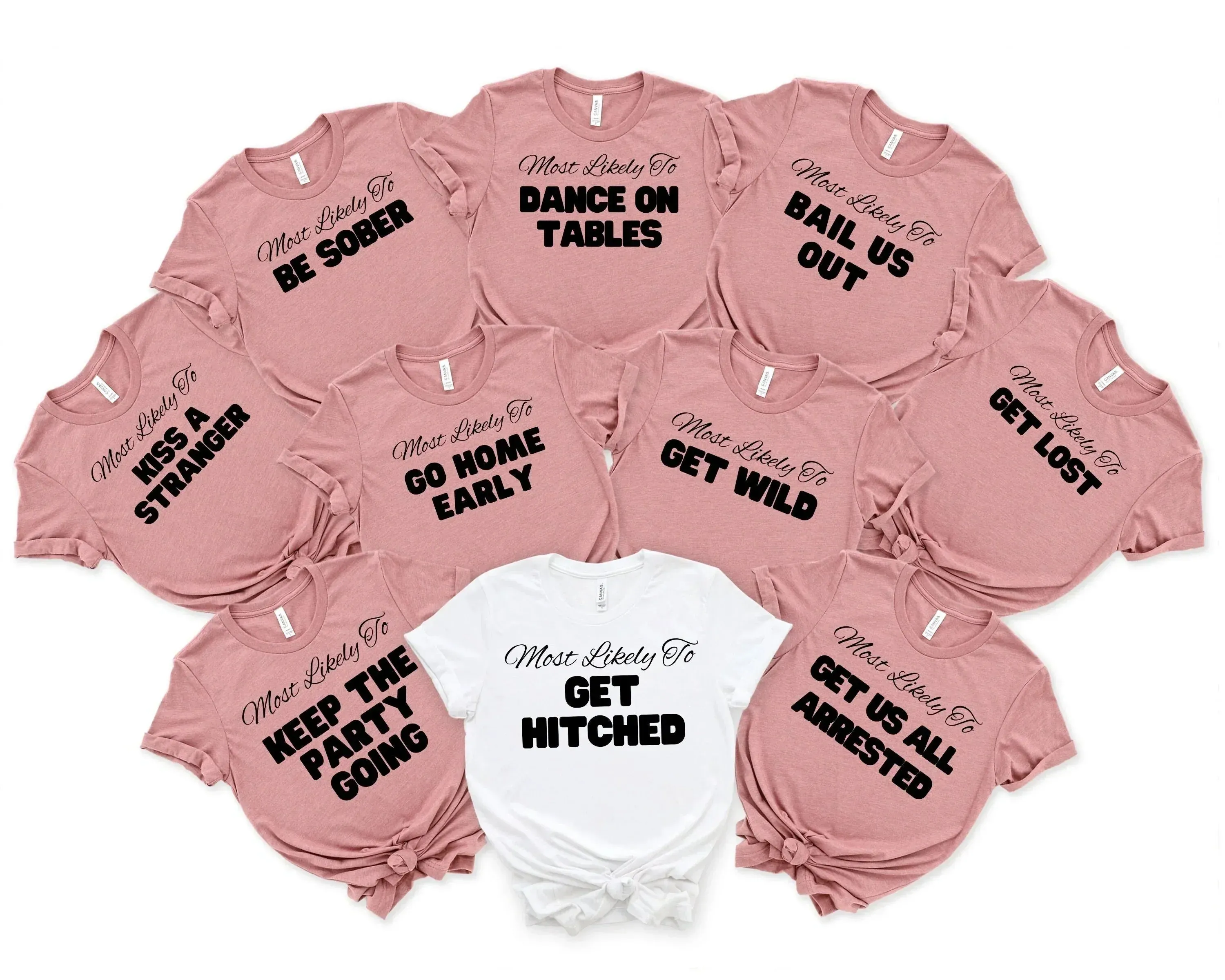 Most Likely To Shirts, Bachelorette Party Shirts, Bachelorette Shirts, Bridesmaid Shirts