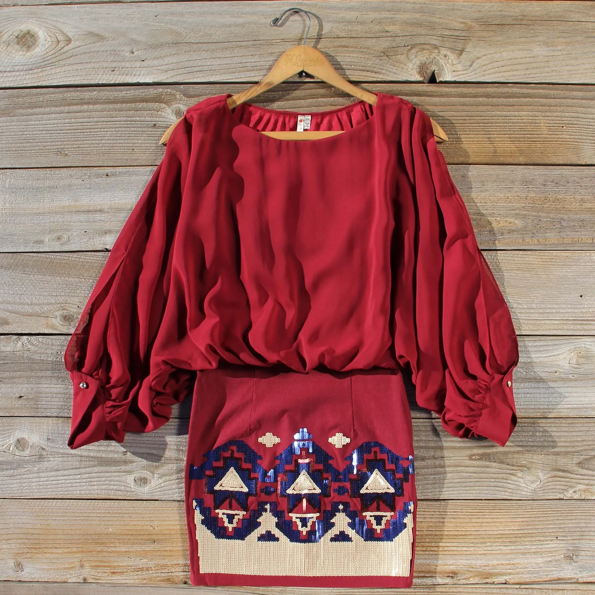 Mystic Winter Dress in Holly