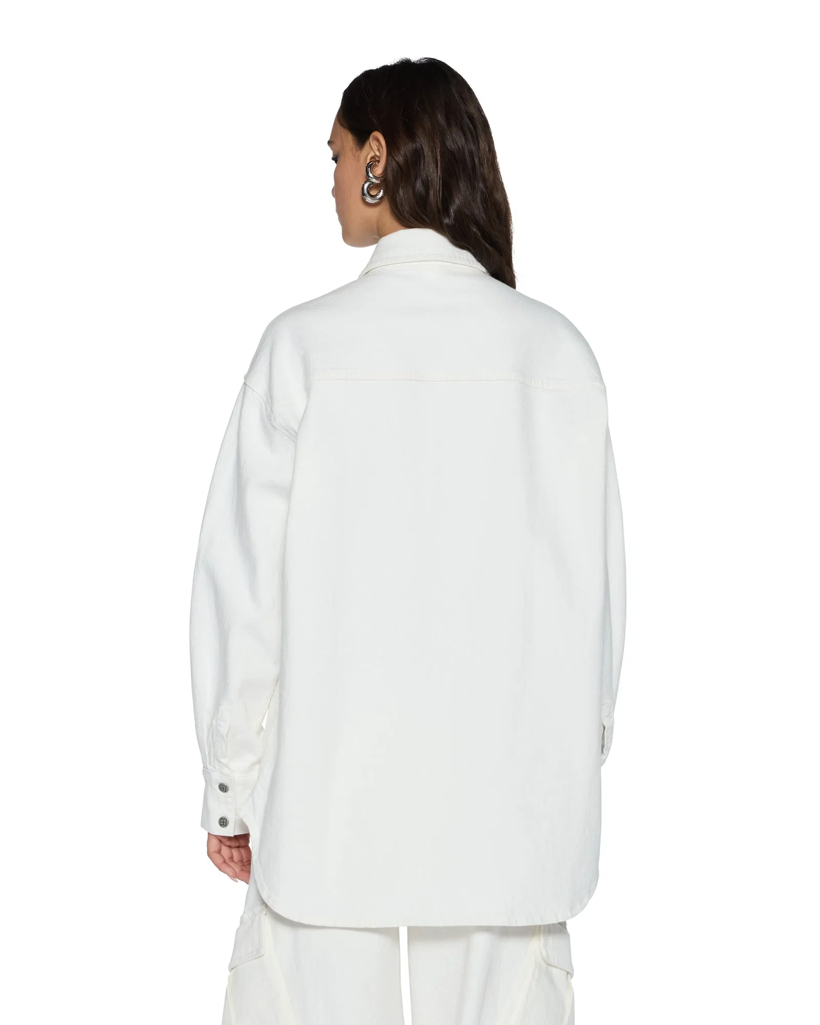 OVERSIZED LS SHIRT ECRU