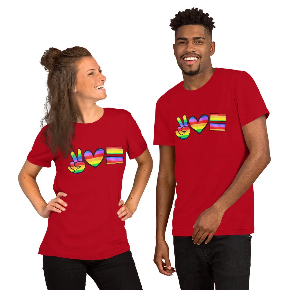 Peace Love Equality LGBT Shirt