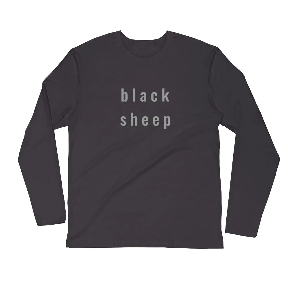 "Black sheep" unisex long-sleeved shirt (slim fit)