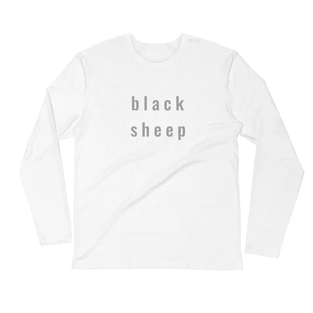 "Black sheep" unisex long-sleeved shirt (slim fit)