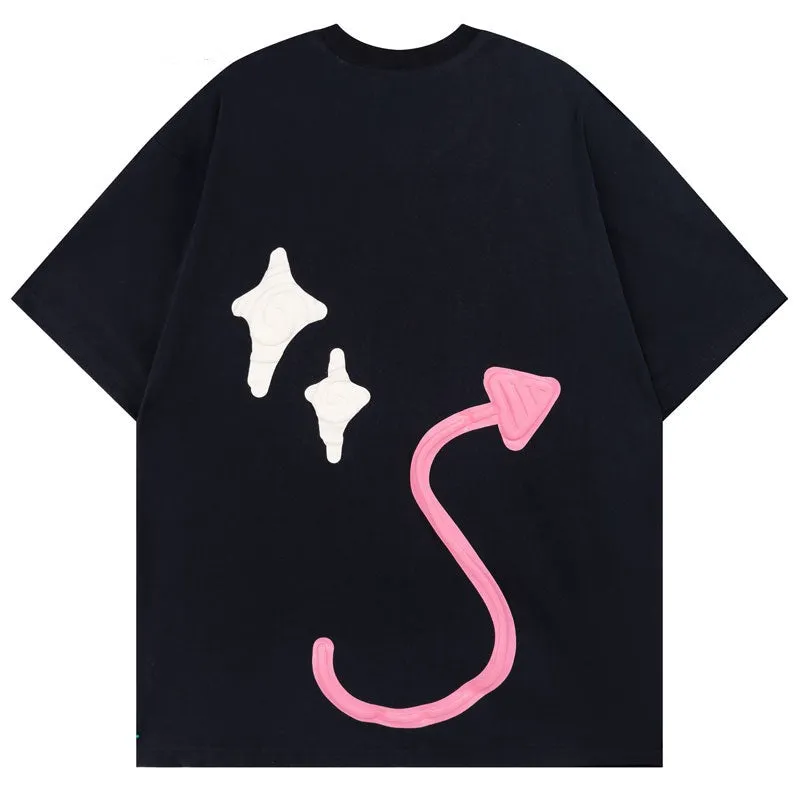 Skeleton Star Graphic Print T-Shirt