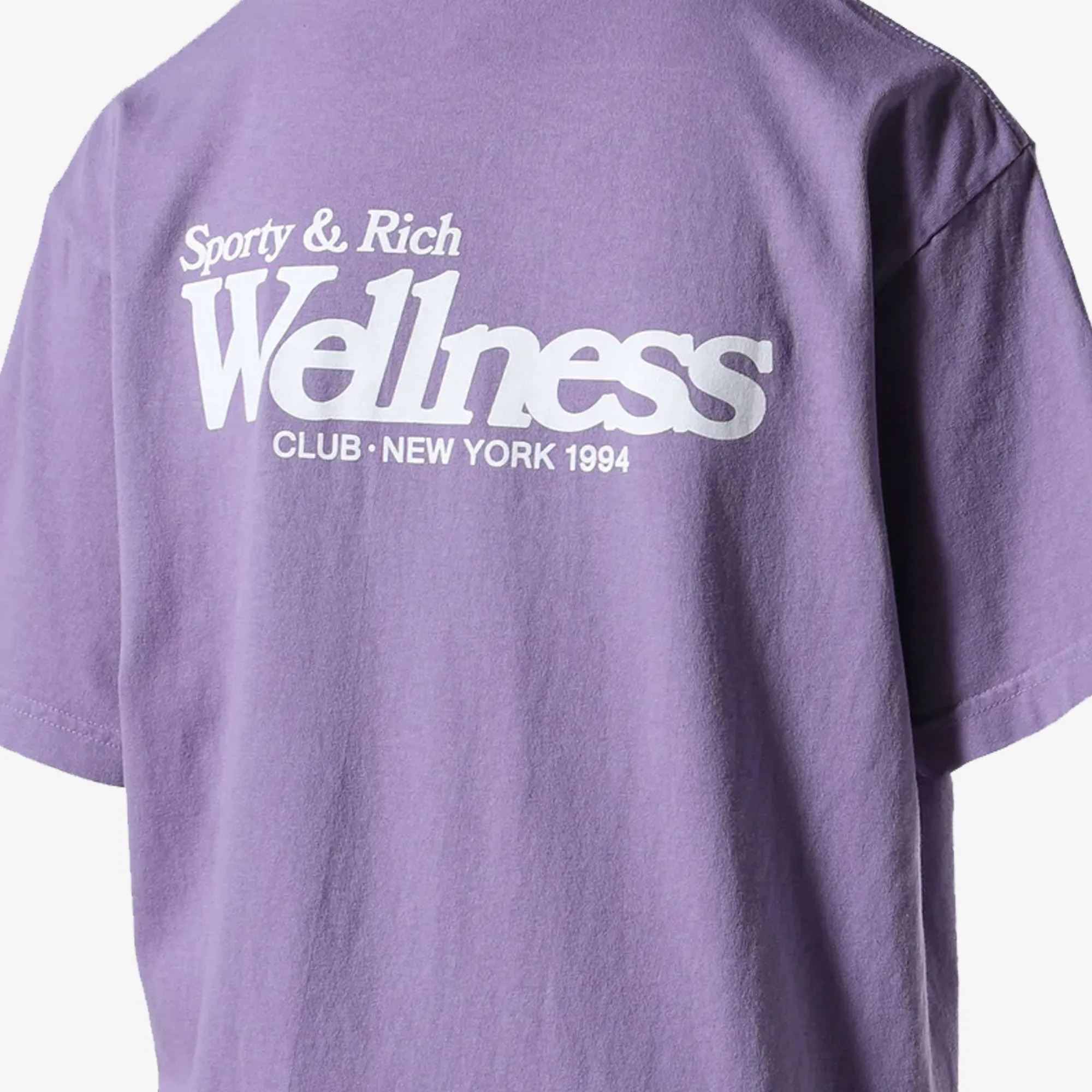 SPORTY & RICH | WMN'S WELLNESS NY T-SHIRT { VIOLET/WHITE