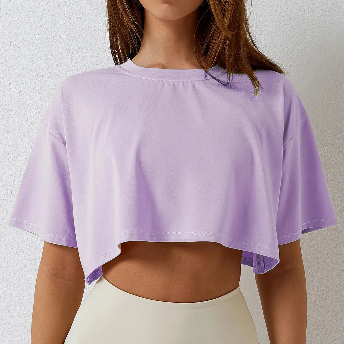Street Luxe Oversized Crop Tee