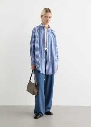Stripe Scoop Hem Shirt
