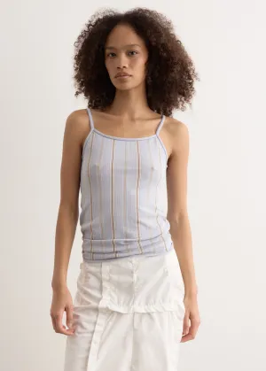 Stripe Sleeveless Knit Top